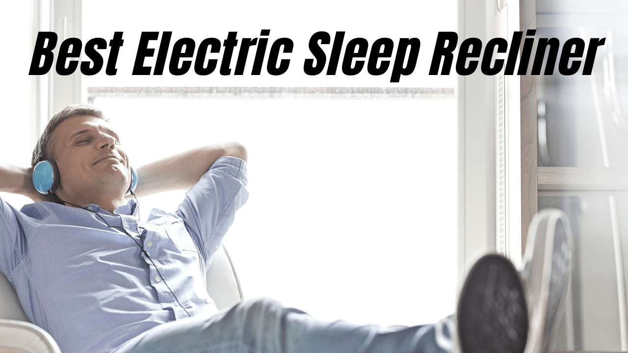 Man enjoying the comfort of an electric sleep recliner