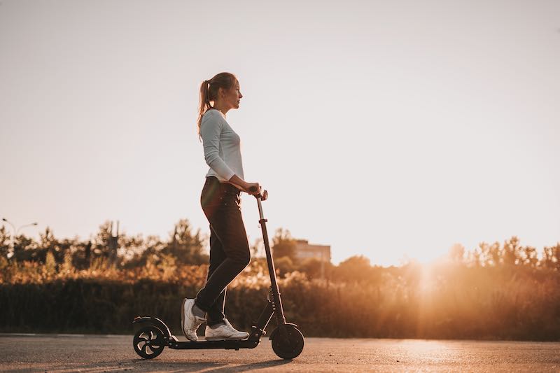 Electric scooters can improves your balance. 
