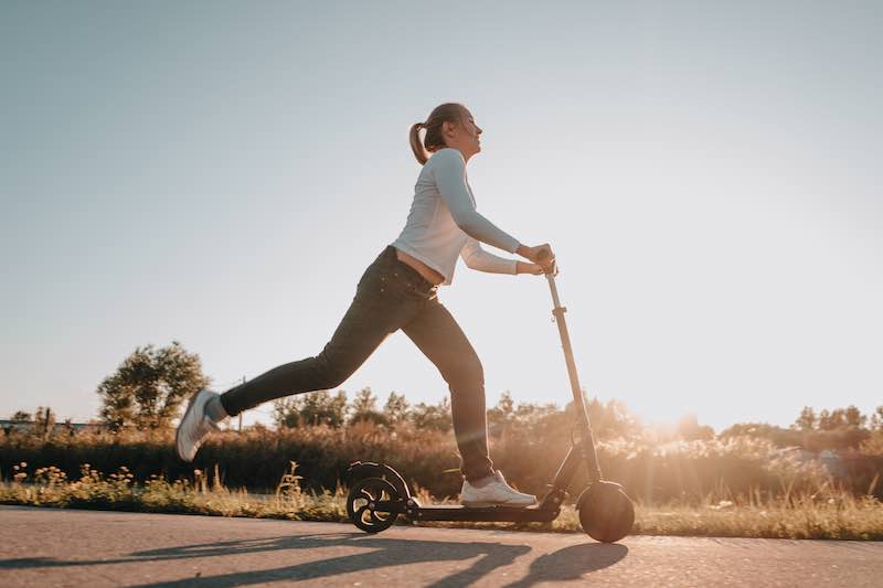Riding electric scooters can improves your flexibility