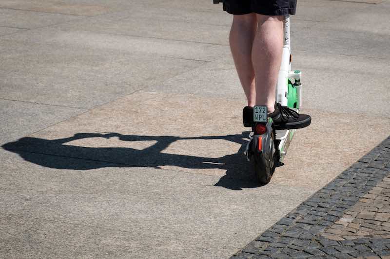 Riding an e-scooter can improve your muscle strength